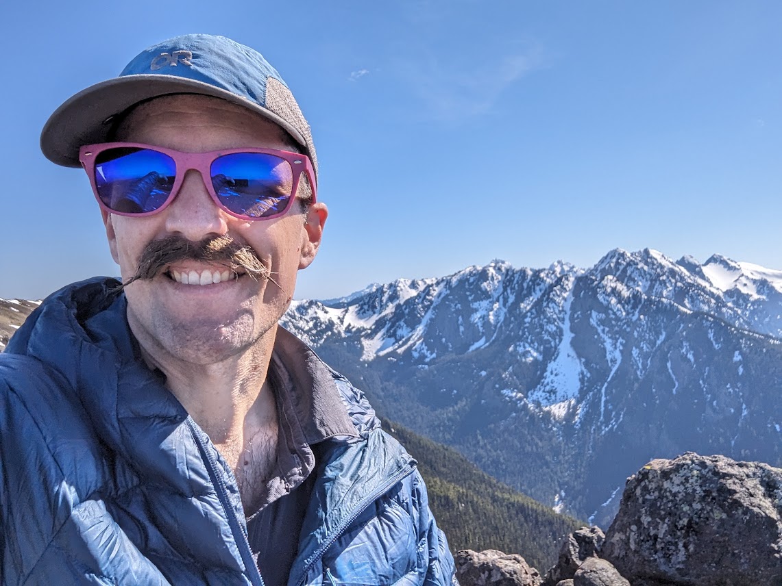 Elliot on a mountain trail